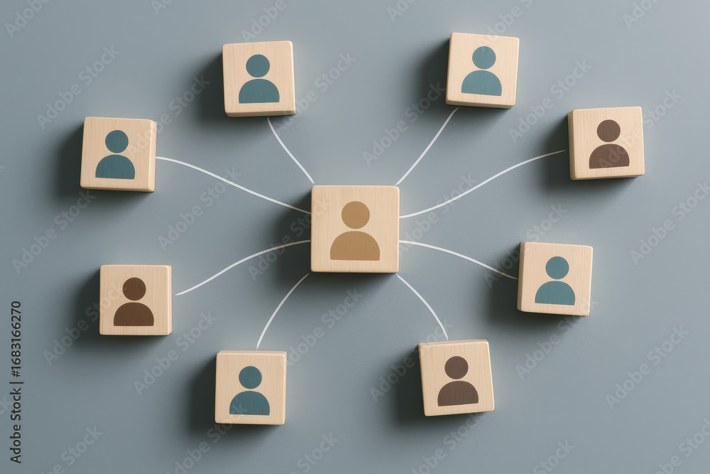 Poster hierarchy and network inspire strong connection and collaboration within organization structure and 