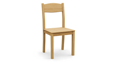 Wooden chair symbolizing education, school, and classroom furniture