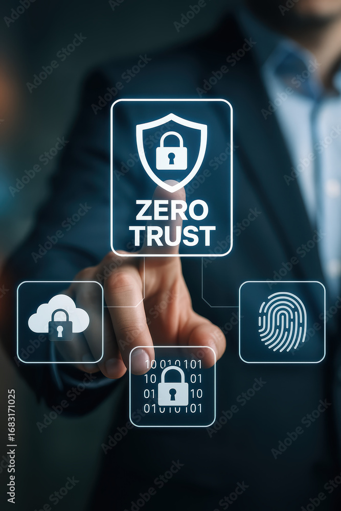Poster trust and zero cybersecurity security protection enable vital data cloud fingerprint authorization