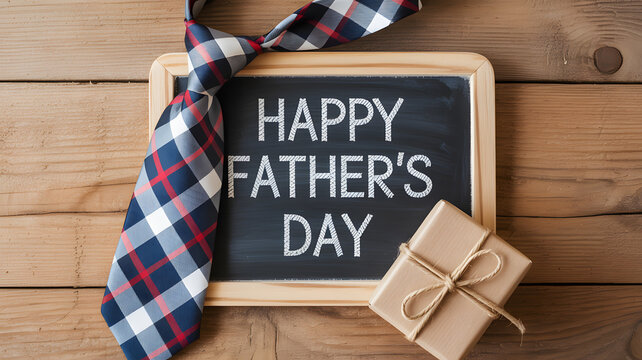 Celebrate Father's Day with a gift and a tie, a perfect heartfelt present for dad's special day