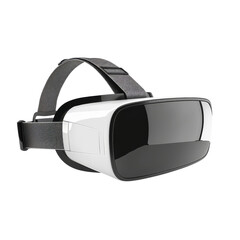 Sleek virtual reality headset for immersive gaming and digital experience design