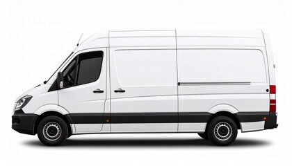 white delivery van