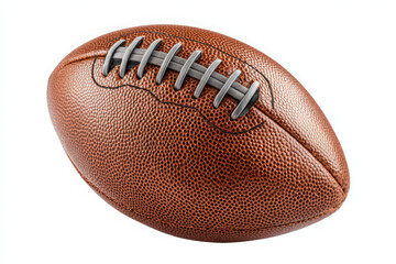 Fototapeta premium Brown leather American football, ready for an exciting and thrilling sports competition