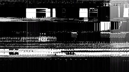 Grunge error screen interface with stop motion glitch texture and damaged background effect for cinematic projects - Powered by Adobe