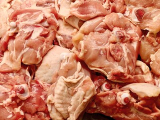 Chicken meat in the supermarket.