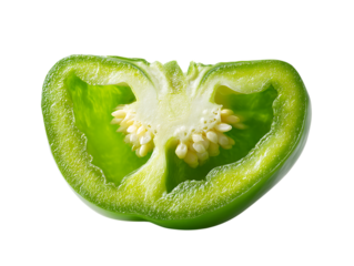 Anaheim pepper half slice