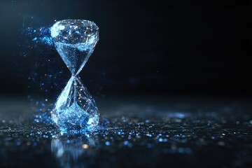 Abstract hourglass, digital art (1)