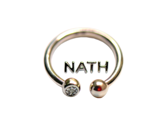 Nath (nose ring) isolated on white background