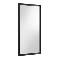 Rectangular framed mirror isolated on transparent background