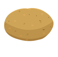 Cute cartoon hand drawn vector potato clipart.