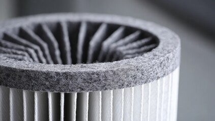 Close-up of a grey filter