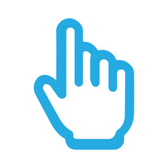 Fototapeta premium hand cursor icon png background 