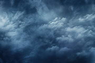 Obraz premium Abstract dark blue cloudy background clouds weather pattern.