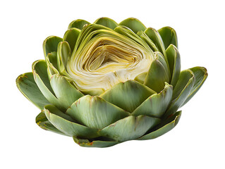 Fototapeta premium Artichoke half slice