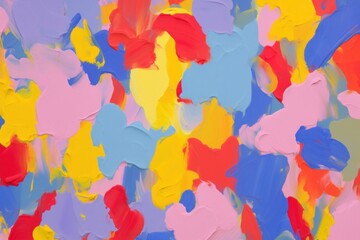 Obraz premium Colorful flowers pattern painting backgrounds art.