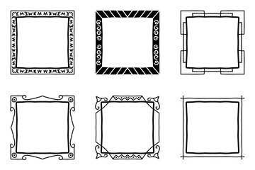 Vintage Style Hand Drawn Frame Collection