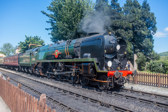 September 3rd. 2025 The Gloucestershire and Warwickshire heritage steam railway. Toddington Steam centre and Station. A sunny summer day at a popular tourist destination. This is a Steam locomotive. 