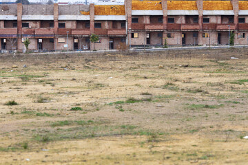 Unfinished housing development in Seville shows impact of 2008 crash