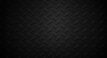 Dark diamond plate industrial metallic texture