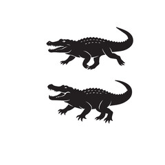 Running Crocodile Silhouette Vector Set Black and White

Wild Crocodile Outline Animal Collection

Crocodile Silhouette Illustration Pack