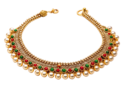 Payal (anklet) isolated on white background