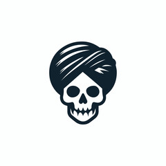 Skull turban logo