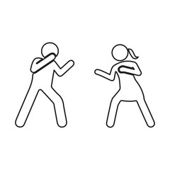 Man vs Woman Sparring Icon