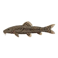 Naklejka premium Ornate Tribal Patterned Fish Illustration