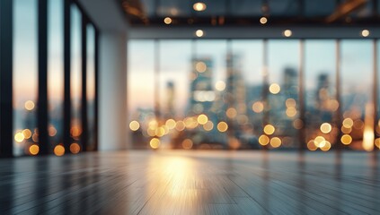 Modern office interior with city view (1)