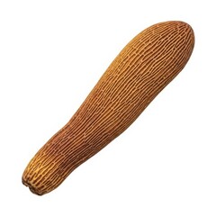 Dried Morel Mushroom Unique Texture Isolated White Background