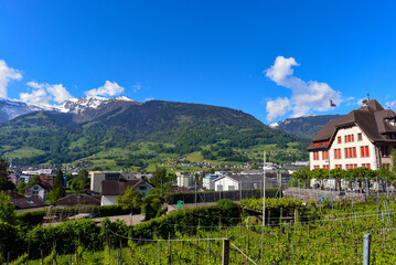 Fototapeta premium Sargans im Schweizer Kanton St. Gallen