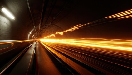 Obraz premium Tunnel speeding motion blur