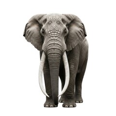 Obraz premium Stylized Elephant Intricate Patterns Ornate Design Majestic Animal