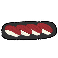 Maguro Sushi Illustration