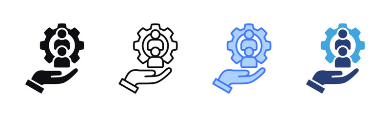 Human Resources icon sheet multiple style collection