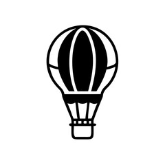 Fototapeta premium Black and White Hot Air Balloon