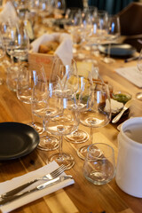 Restaurant table setting