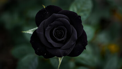 single black rose