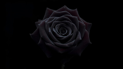 rose in black