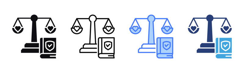 Ethics icon sheet multiple style collection