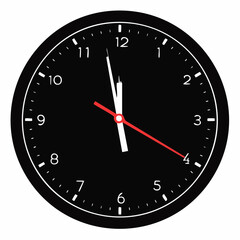 Einfache Uhr als Vektorgrafik