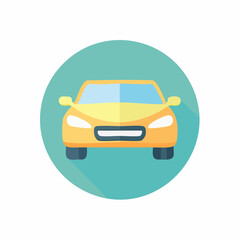 Minimalistisches Auto-Symbol in Vektorgrafik