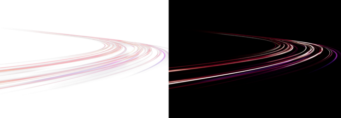 Png neon background with circular light motion