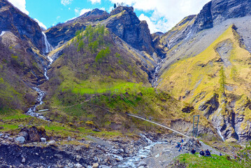 Wasserfallarena von Batöni, Mels, Kanton St. Gallen