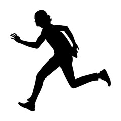 Cyberpunk runner in futuristic armor with neon accents, dystopian cityscape, skyscrapers, flying vehicles, holographic ads