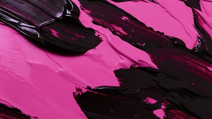 Abstract background with different shades of purple, black and fuchsia paint smears. Stylish minimalist concept for banner design, wallpaper, packaging or cosmetic advertising.