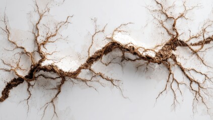 Abstract root system on a light background