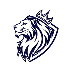 animal head logo vector line art