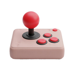 3d icon of Arcade joystick in clay style isolated  © kirouane