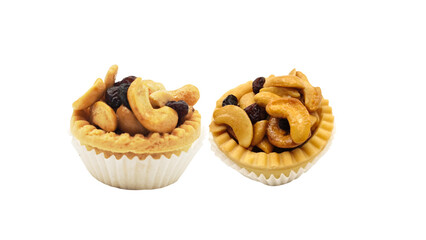 Grain Pie  cake isolated on Transparent background.